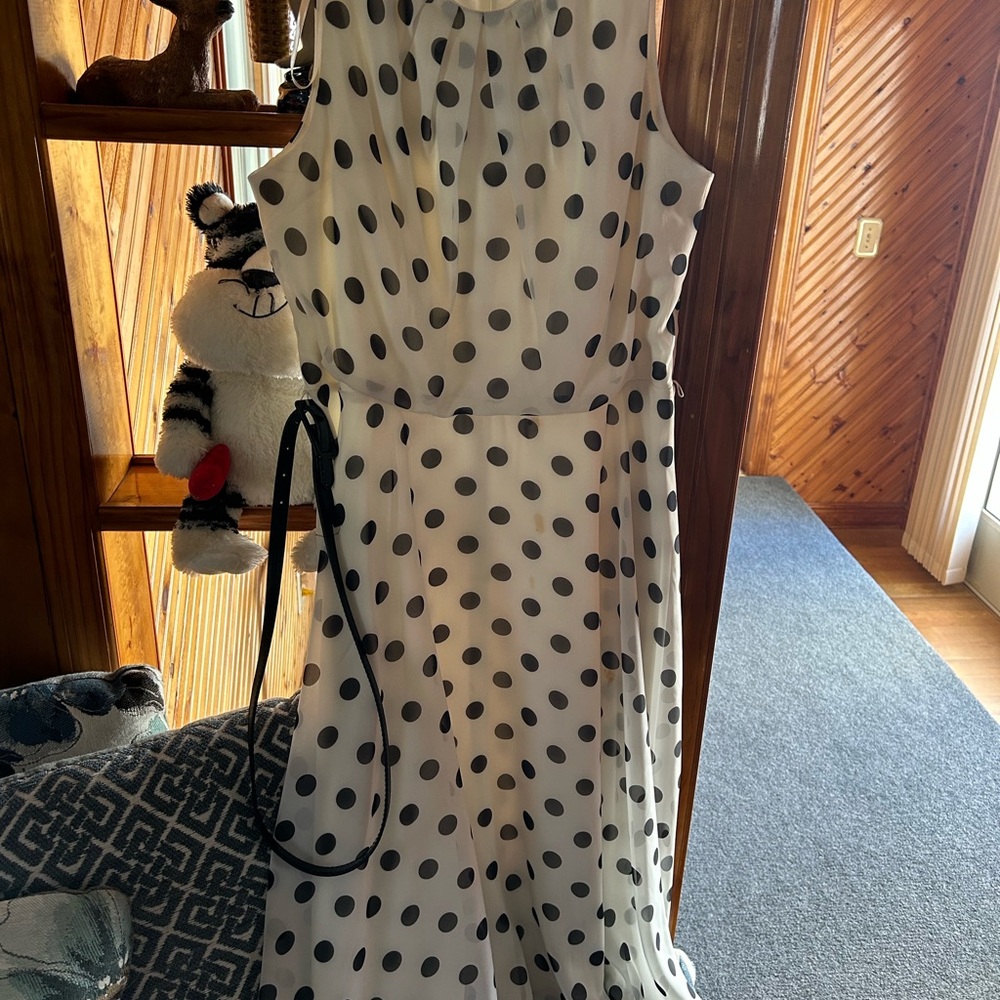 Polka Dot Sleeveless Dress
